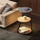 Modern LED Floor Lamp with Shelf by Axyaa: Stylish Living Room Lighting & Storage Solution