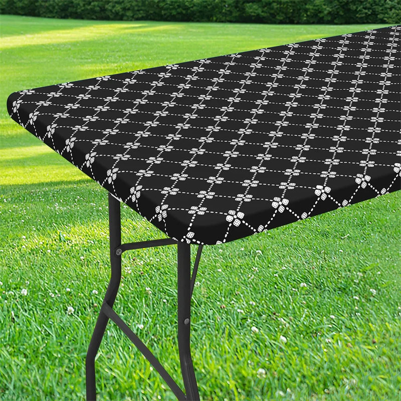 Axyaa Waterproof Elastic Table Cloth for Outdoor Picnics & Camping
