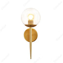 Axyaa LED Glass Spherical Wall Lamp: Simple E27 Bedroom Lighting Fixture