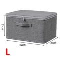 Axyaa Large Capacity Foldable Storage Box with Zipper and Cover