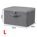 Axyaa Large Capacity Foldable Storage Box with Zipper and Cover