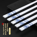 Celadon Chopsticks Set by Axyaa: High-grade, Non-slip, Heat-resistant Chinese Tableware