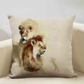 Axyaa Animal Horse Chicken Lizard Cow Antelope Pillow Case