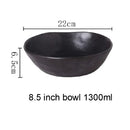 Axyaa Retro Gray Ceramic Dinnerware Set