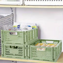 Axyaa Green Foldable Storage Baskets Set for Desktop Organization