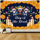 Axyaa Day of the Dead Sugar Skull UV Tapestry Wall Art
