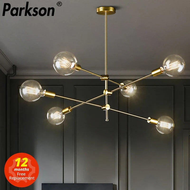 Nordic Long Pole Pendant Light by Axyaa - Modern Art Decoration for Indoors