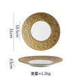 Axyaa Relief Stone Pattern Ceramic Plate Molecular Cuisine Tableware