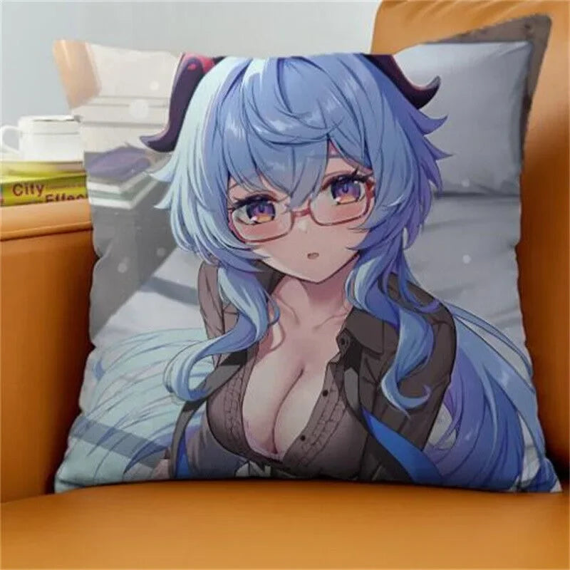 Axyaa Gan Rain Anime Cushion Cover for Stylish Home Decor