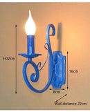 Axyaa European Iron Art Wall Lamp for Living Room Bedroom Balcony
