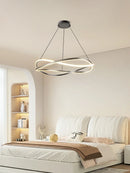 Axyaa Modern Circle LED Pendant Chandelier for Home Living Room, Bedroom & Dining Area