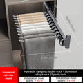 Axyaa Aluminum Alloy Pant Hangers: Adjustable, Multi-Functional, & Collapsible Clothes Rack