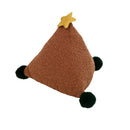 Axyaa Christmas Velvet Embroidered Cushion Cover for Festive Home Decor