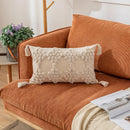 Axyaa Tufted Diamond Pattern Cushion Cover - Nordic Style Beige Yellow Tassel Pillowcase