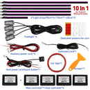 Axyaa Car Interior LED Ambient Lights - Colorful Fiber Optic Atmosphere Strips