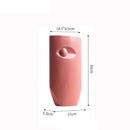 Axyaa Purple Lips Ceramic Vase Abstract Human Face Features Decoration