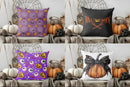 Axyaa Halloween Pumpkin & Spider Web Pillow Cover - Sofa, Bedroom, Car & More