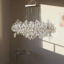 Axyaa Modern Luxury Glass LED Chandelier for Home and Office Decor