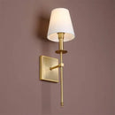 Axyaa Flared White Textile Shade Wall Lamp: Elegant Nordic Design for Living Rooms & Bedrooms