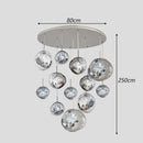 Axyaa Stair Chandelier Pendant Light Ceiling Lamp LED Chandeliers for Living Room