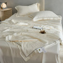 Axyaa 100% Lyocell Jacquard Summer Blanket Set - Premium Cooling Comforter