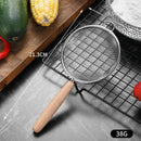 Axyaa Stainless Steel Mesh Filter with Wooden Handle - Kitchen Baking Essentials