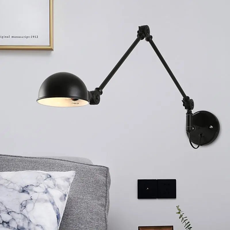 Axya Nordic Telescopic Wall Lamp with Adjustable Long Arm for Living Room and Bedroom