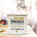 Axyaa Sister Friends Enamel Mug - Pregnancy Announcement Gifts