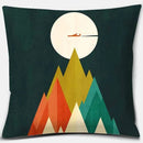 Geometric Pattern Decorative Pillow Covers by Axyaa