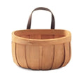 Axyaa Hand-woven Wood Kitchen Storage Basket with Handle