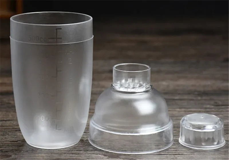 Axya Plastic Martini Cocktail Shaker 350ml to 1000ml Barware Mixer