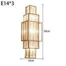 Axyaa Modern Nordic Glass Crystal Wall Lamp - Luxury Minimalist Design