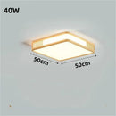 Axyaa Japanese Style Wood Ceiling Lamp - Modern Living Room Bedroom Lighting
