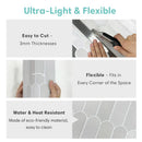 Axyaa PVC Fish Scale 3D Peel and Stick Wall Panels - Waterproof Living Room Decor