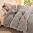 Luxury Sherpa Fleece Queen Blanket by Axyaa: Warm Plush Bed Blanket for All Seasons
