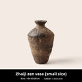 Axyaa Retro Wabi-Sabi Ceramic Vase for Stylish Living Room Flower Arrangement