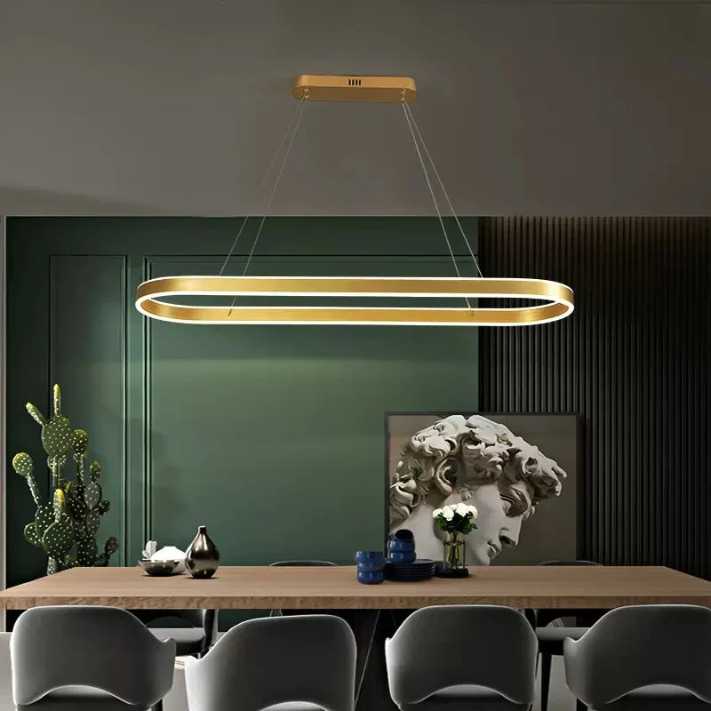 Axya Modern Dimmable LED Pendant Chandelier for Kitchen Office Dining Room