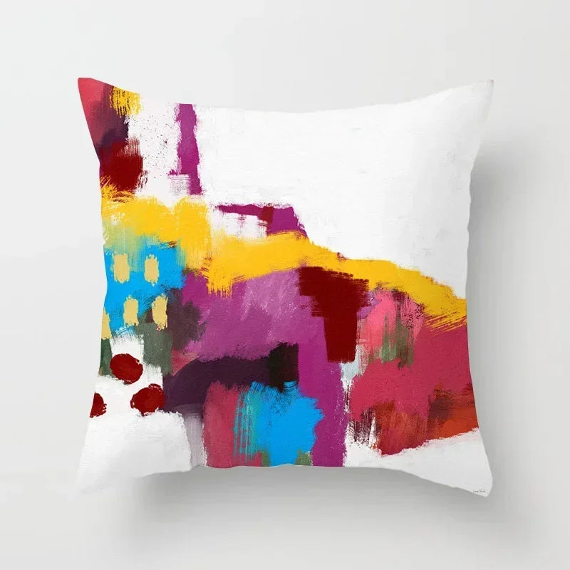 Nordic Abstract Velvet Pillow Cover by Axyaa - Simple & Chic