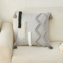 Axyaa Bohemian Tufted Cushion Cover for Sofa, Removable Washable Pillowcase