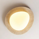 Axyaa Wabi Sabi Natural Stone LED Ceiling Lamp for Modern Home Decor