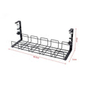 Axyaa Under-Desk Cable Management Rack | Wire Storage Organizer for Power Board Adapter