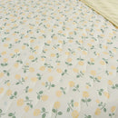 Axyaa Floral Print Quilted Comforter for Bed - Soft & Breathable Single/Double Size