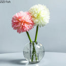 Axyaa Crystal Glass Small Mouth Vase for Flower Arrangement and Decor