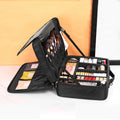 Axyaa Three-layer Waterproof Oxford Cosmetic Case for Makeup and Manicure Organization