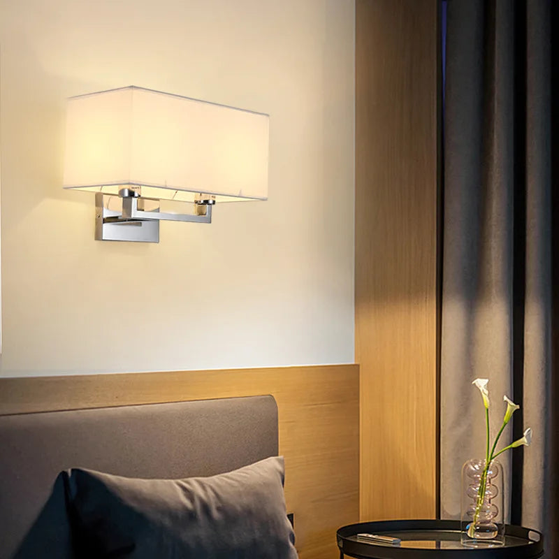 Axyaa Simple Double Head Wall Lamp for Bedroom and Hotel Decor