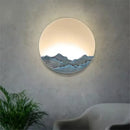 Axyaa Moon Led Wall Lamp - Modern Bedroom Decor - Iron Art Wall Light