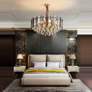 Luxury Clear Gray Crystal Ceiling Pendant Lamp by Axyaa