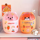Axyaa Bear Desktop Organizer with Lid & Pen Holder - Cute & Multifunctional