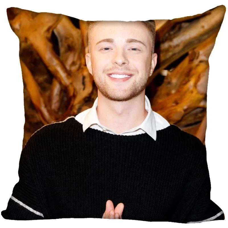 Axyaa Satin Soft Pillow Cover Square Zipper Pillowcase