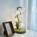 Axyaa Pastoral Table Lamp: French Girl Bedroom Decor Flower Ambient Light